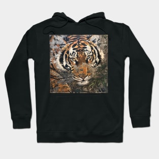 TIGER VINTAGE WOODBLOCK PRINT Hoodie